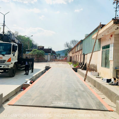 Cân ô tô bàn bê tông 40 tấn dài 12m