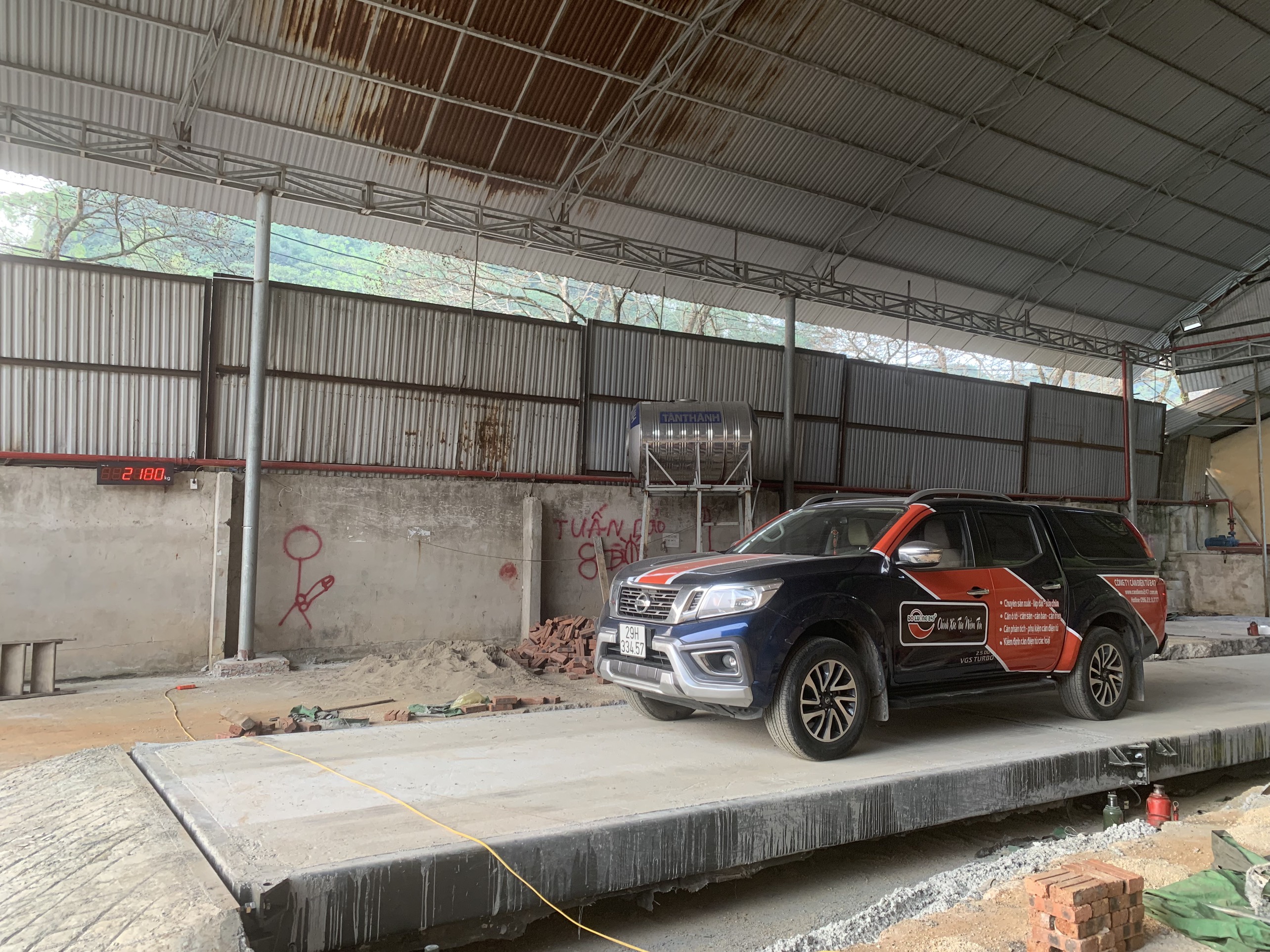 Cân ô tô sàn bê tông 80 tấn 3m x 9m