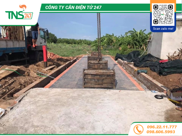 Cân ô tô điện tử 60 tấn dài 9m