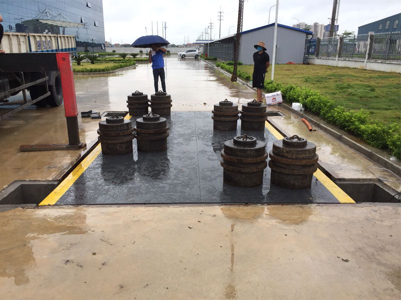 giới thiệu cân ô tô bàn bê tông 40 tấn dài 5m