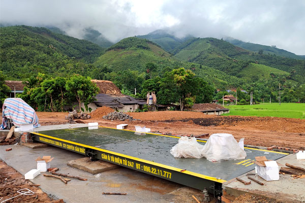 Giới thiệu cân ô tô bê tông 40 tấn dài 10m